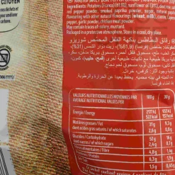Online Bret's Grilled Pepper Chorizo Crisps, 125g Ingredients Brands|Snacks