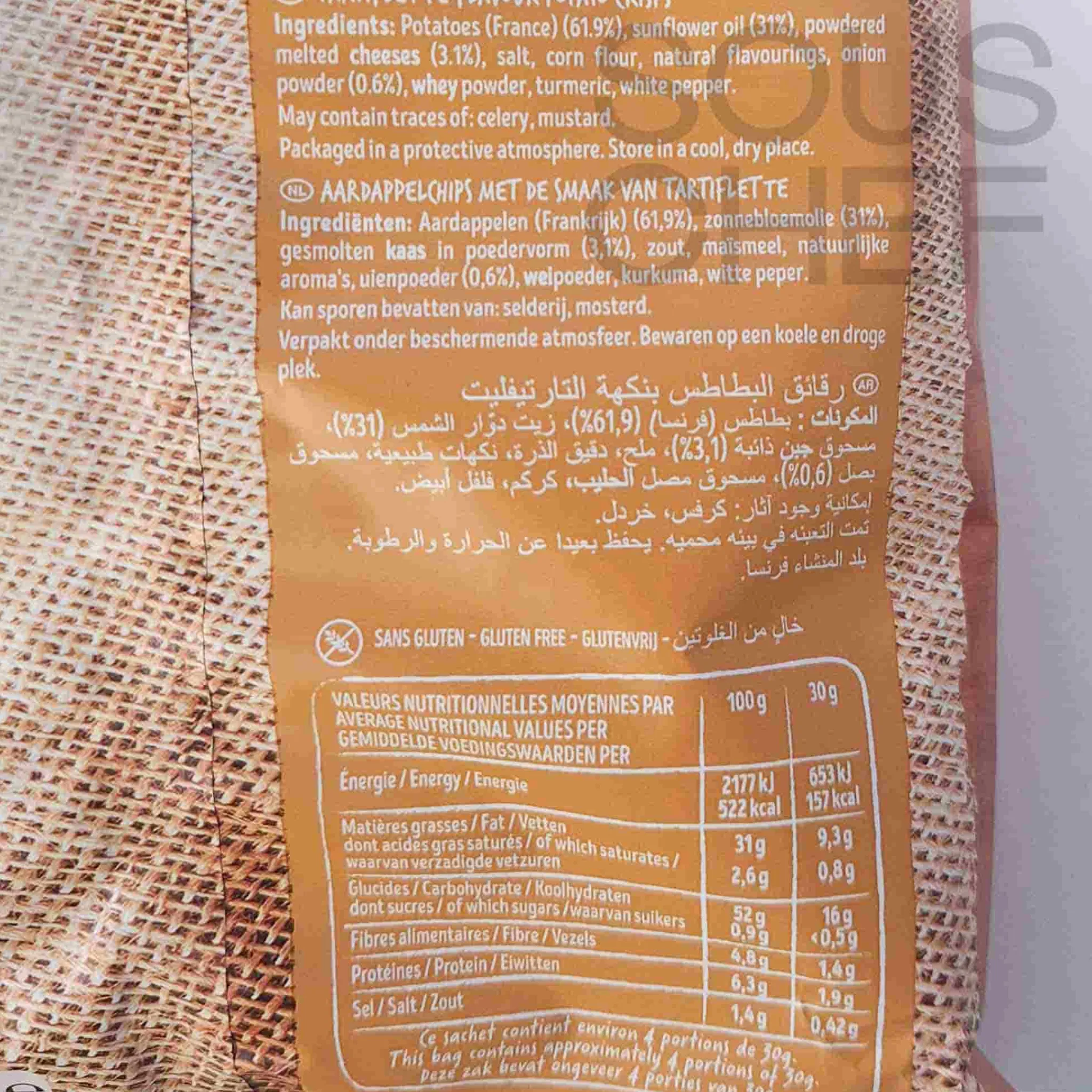 Outlet Bret's Tartiflette Crisps, 125g Snacks|Ingredients Brands