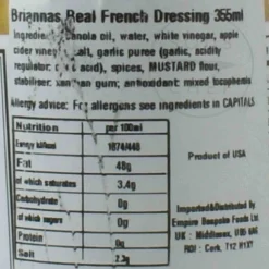 Clearance Real French Dressing, 355ml Ingredients Brands|American Ingredients