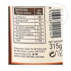 Hot Salsa Brava, Spicy Tomato Sauce 315g Ingredients Brands|Spanish Ingredients