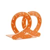 Brown Pretzel Metal Bookend Tableware Brands