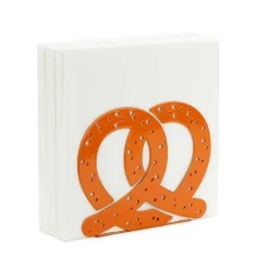Hot Brown Pretzel Metal Napkin Holder Tableware Brands