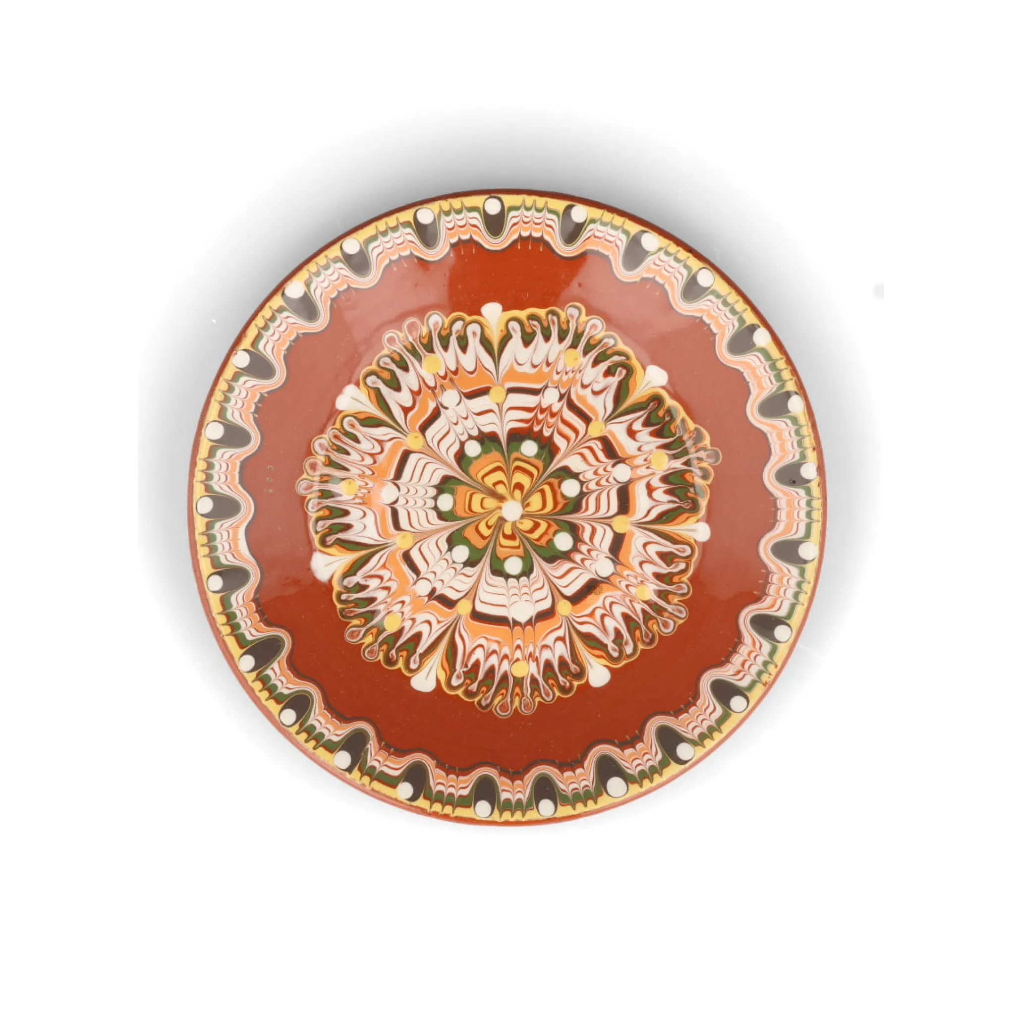 Clearance Bulgarian Troyan Brown Side Plate, 18cm Plates|Crockery & Dinnerware