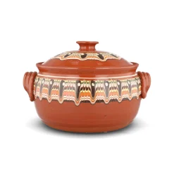 Outlet Bulgarian Troyan Brown Terracotta Cooking Pot Baking Supplies & Equipment