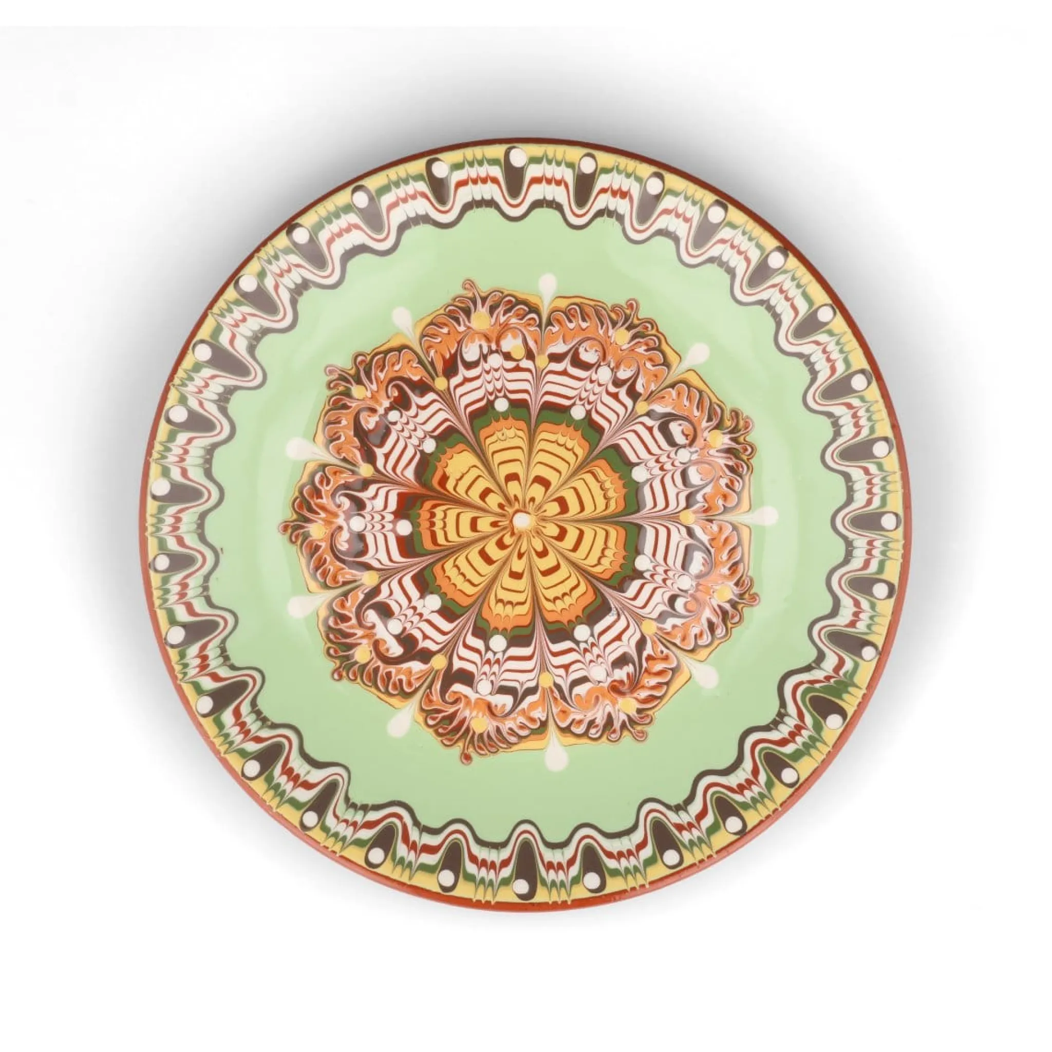 Outlet Bulgarian Troyan Mint Green Dinner Plate, 26cm Plates|Crockery & Dinnerware