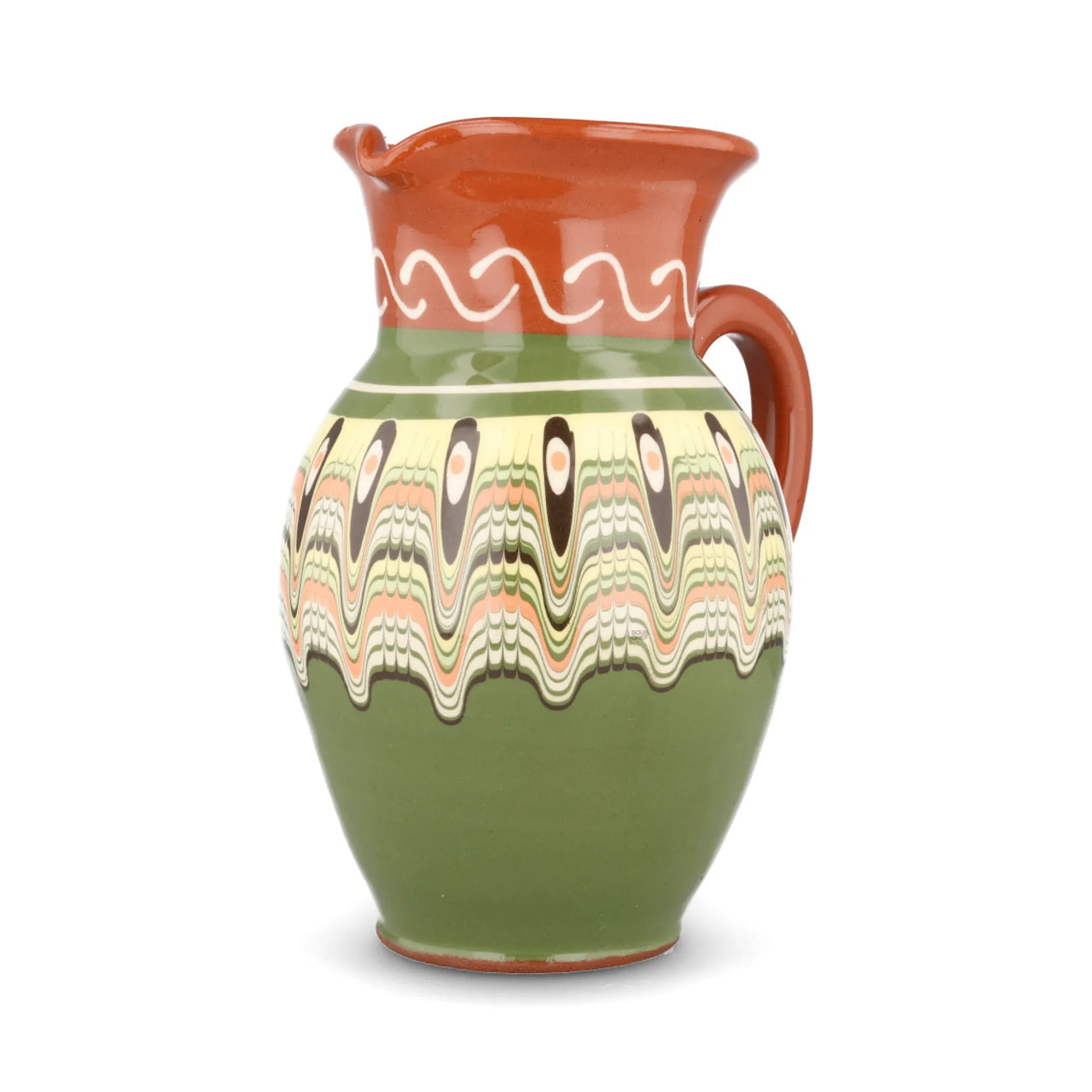 Clearance Bulgarian Troyan Mint Green Pitcher, 1 Litre Jugs & Bottles|Tableware Brands