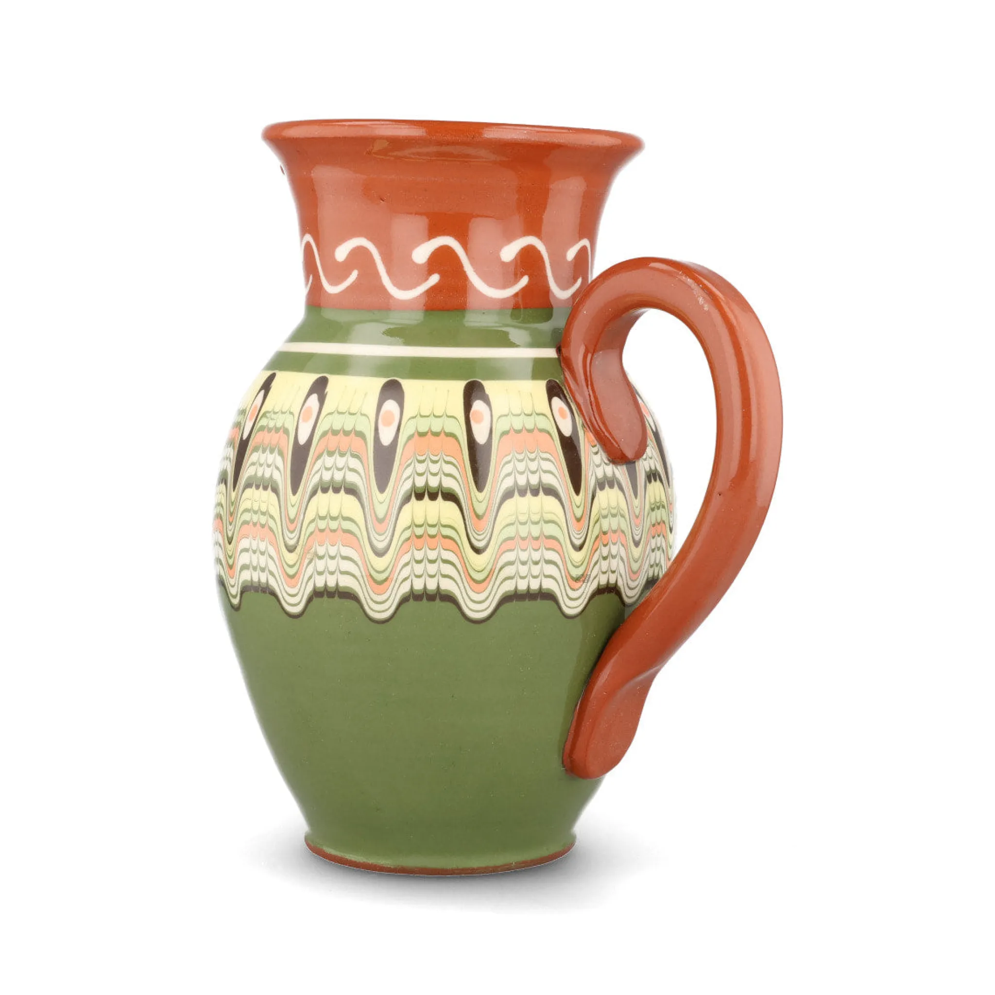 Clearance Bulgarian Troyan Mint Green Pitcher, 1 Litre Jugs & Bottles|Tableware Brands
