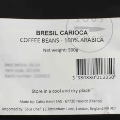 New Brazil Carioca Whole Coffee Beans, 500g Ingredients Brands|Drinks