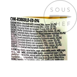 New Caramel Chocolate Couverture, 400g Ingredients Brands|French Ingredients