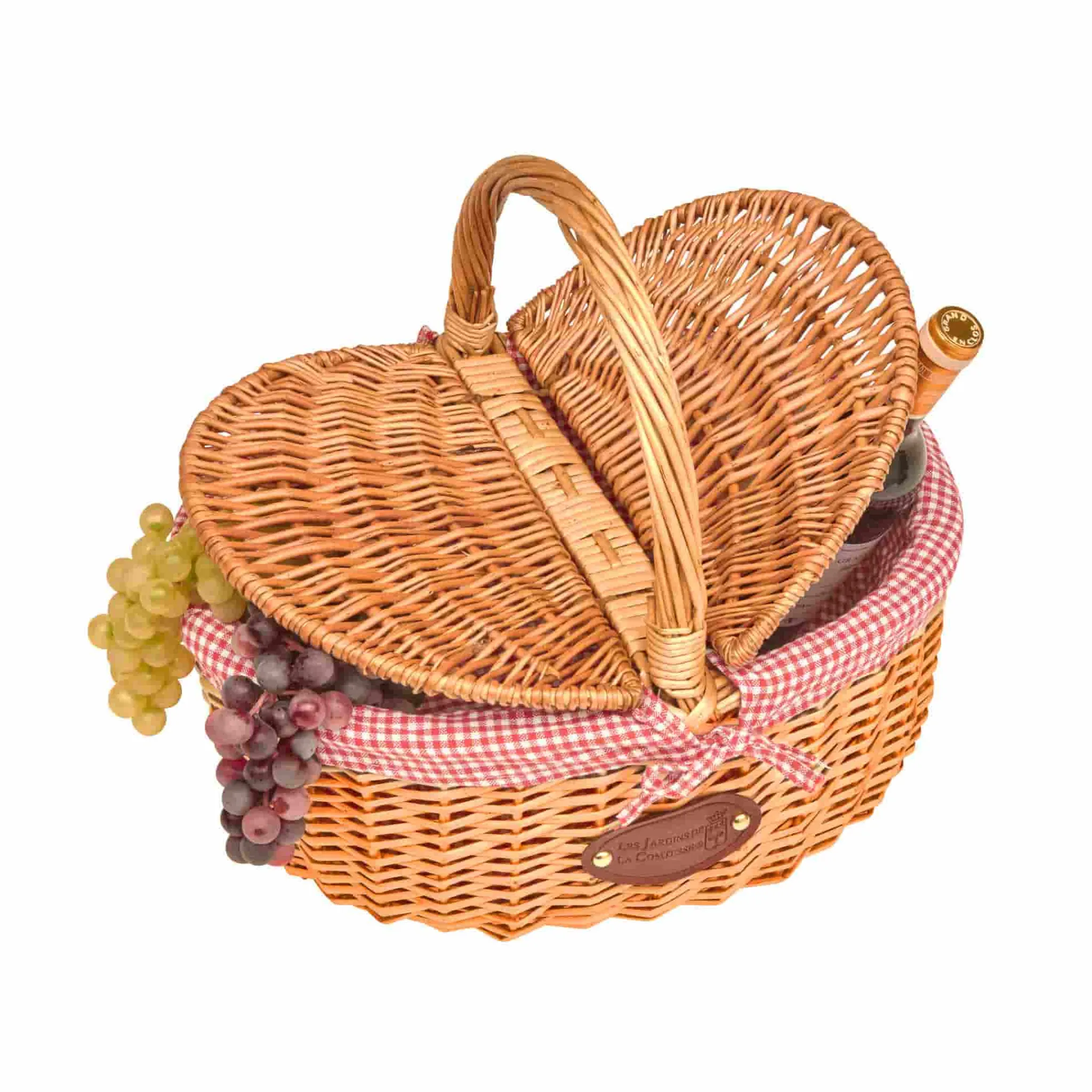 Clearance Campagne Red Gingham Empty Picnic Basket Tableware Brands|Picnicware