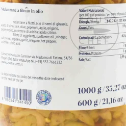 Best Sliced Eggplant in Oil, 1 Litre Italian Ingredients|Vegetables