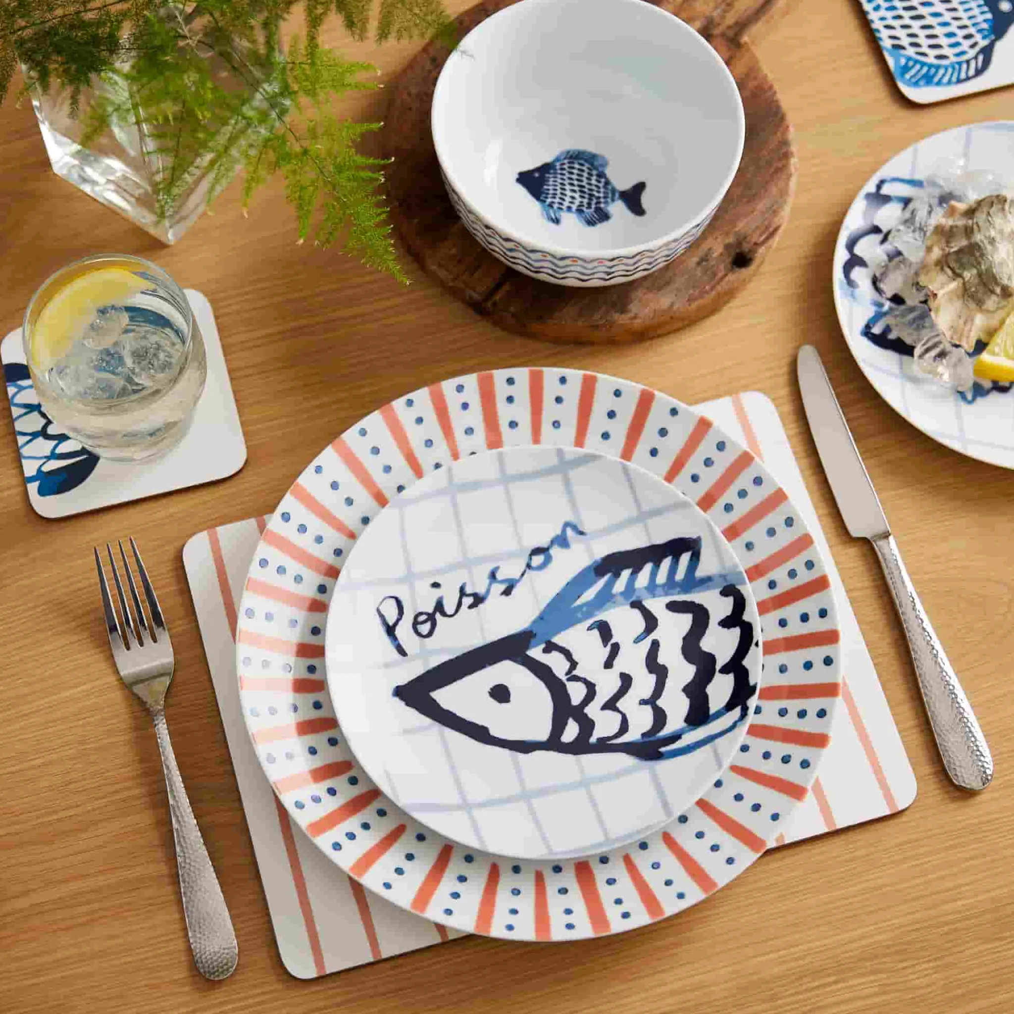 Hot Catch of the Day Porcelain Side Plate, 19cm Plates|Crockery & Dinnerware