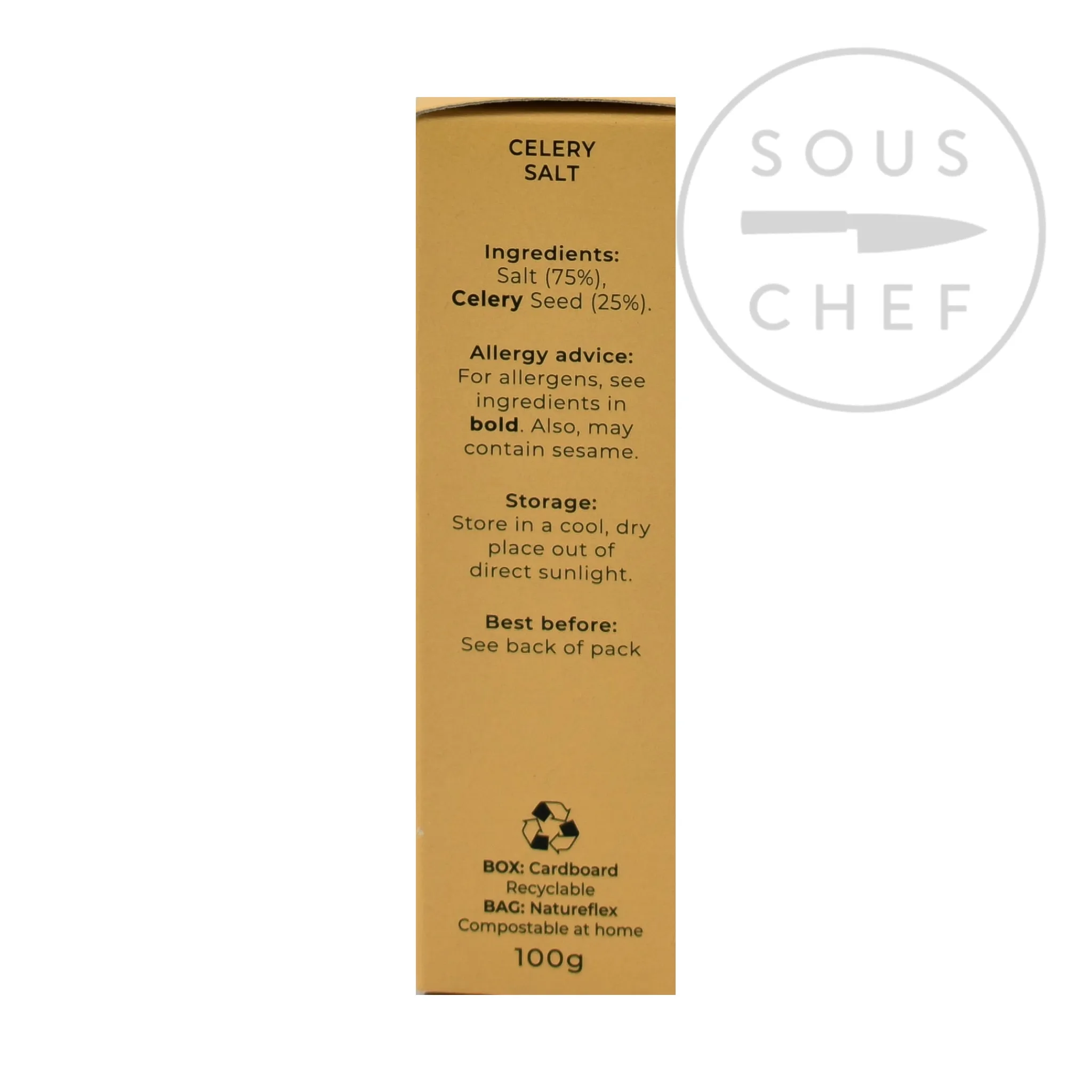 Outlet Celery Salt, 100g Herbs & Spices|Ingredients Brands