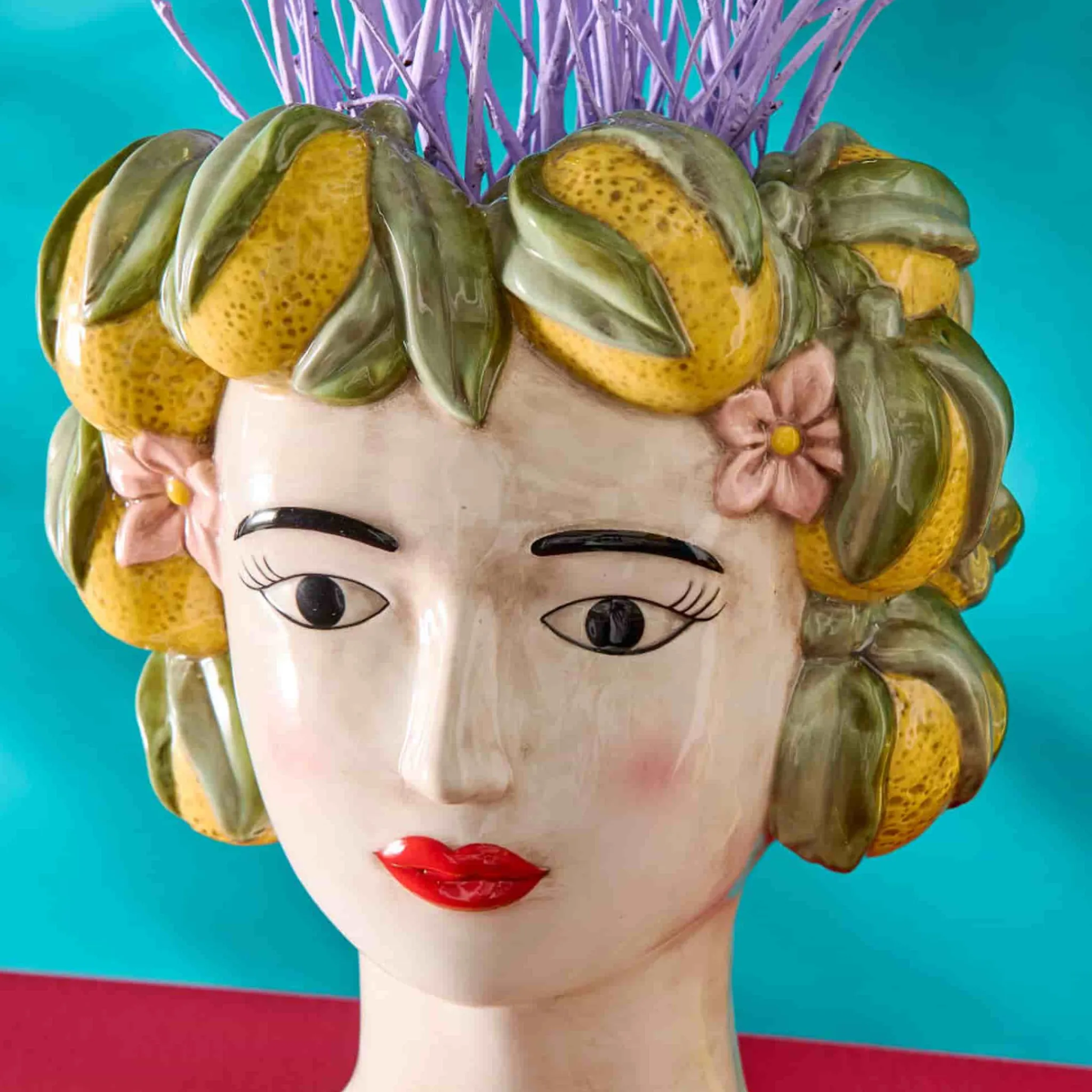 Hot Ceramic Figure with Lemon Headdress Vase Tableware Brands