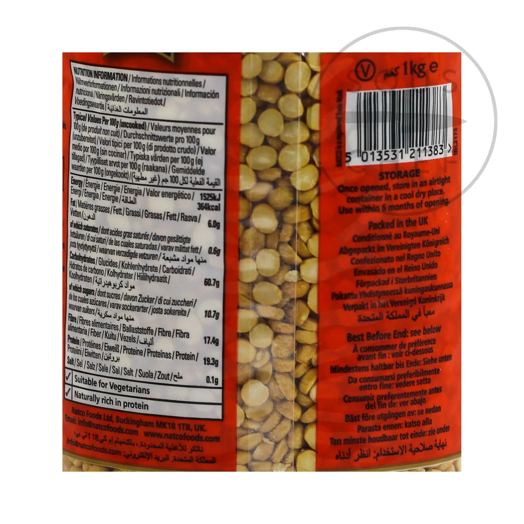 Best Chana Dal, 1kg Indian Ingredients|Pasta, Rice & Beans