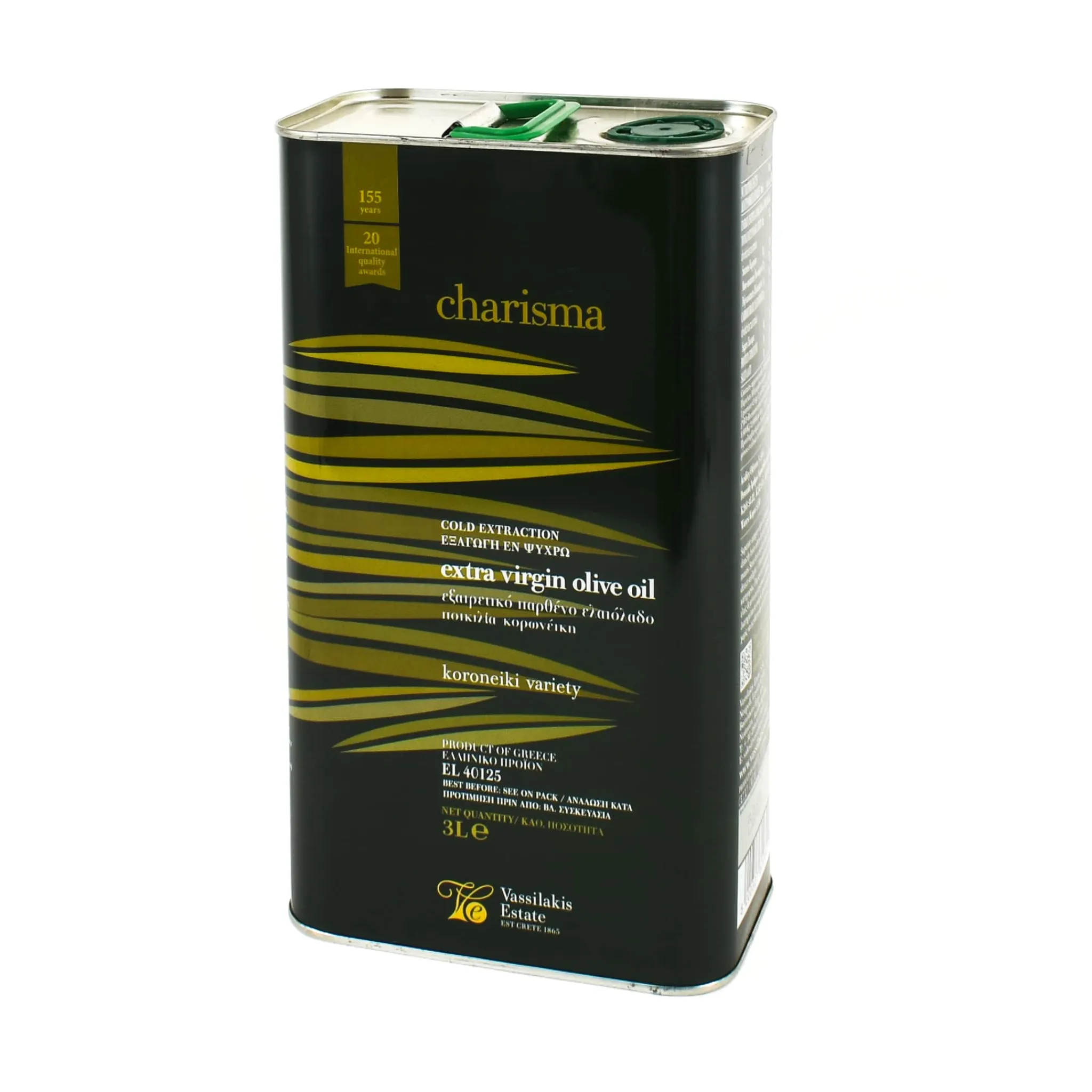 Outlet Charisma Greek Extra Virgin Olive Oil Tin Ingredients Brands|Greek Ingredients