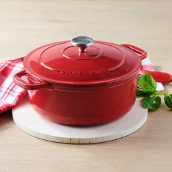 Discount Red Cast Iron Dutch Oven, 28cm Pots & Pans