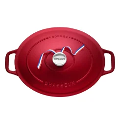 Hot Red Cast Iron Oval Dutch Oven, 29cm Pots & Pans