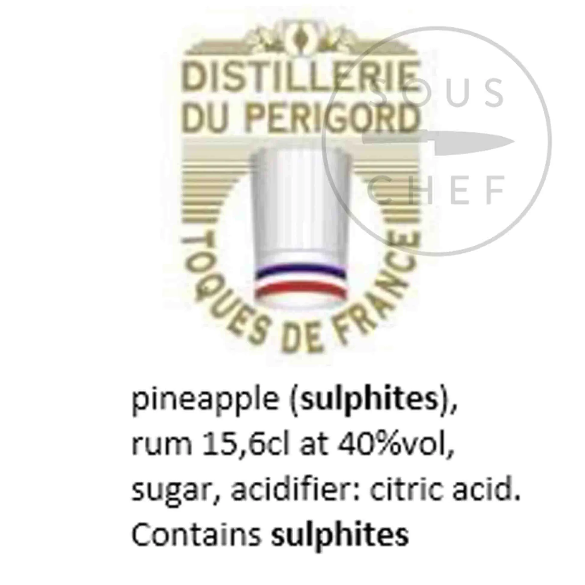 Online Cherry Rocher Pineapple in Rum, 390ml Ingredients Brands|French Ingredients