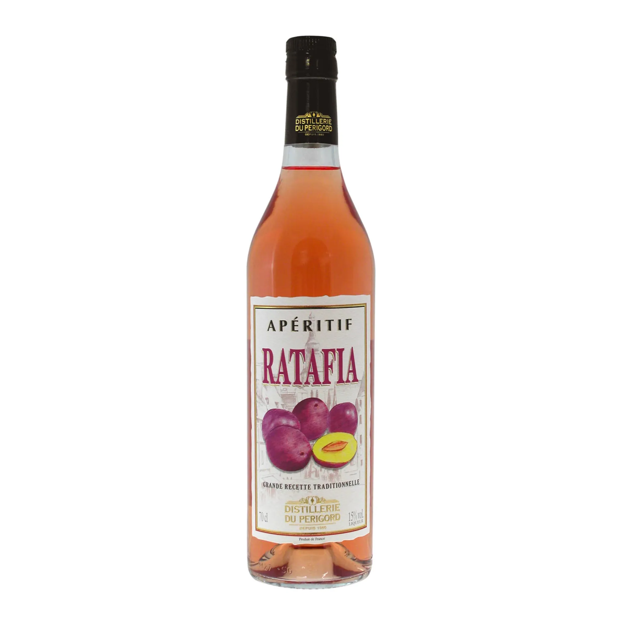Hot Cherry Rocher Plum Ratafia Aperitif, 700ml French Ingredients|Drinks