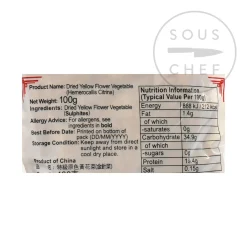 New Chinese Lily Flower - Yellow Flower Vegetable, 100g Ingredients Brands|Chinese Ingredients