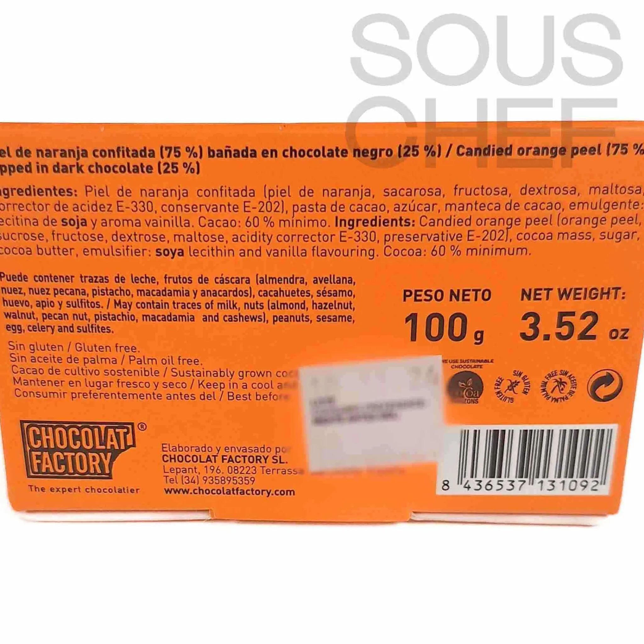 Outlet Dark Chocolate Covered Orange Peel, 110g Ingredients Brands|Chocolate & Sweets