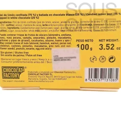 New White Chocolate Covered Lemon Peel, 110g Ingredients Brands|Chocolate & Sweets