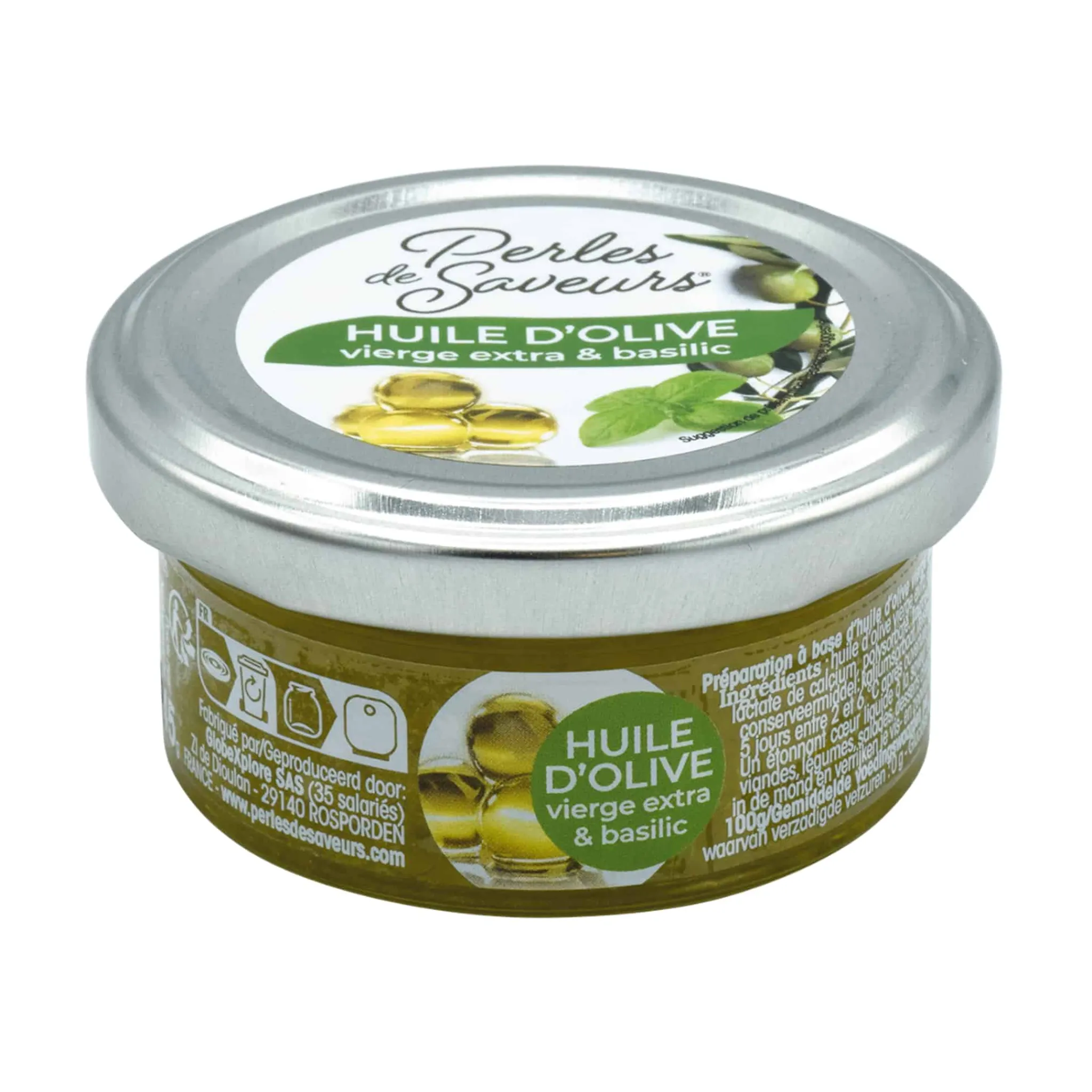 Clearance Extra Virgin Olive Oil & Basil Pearls, 45g Ingredients Brands|French Ingredients
