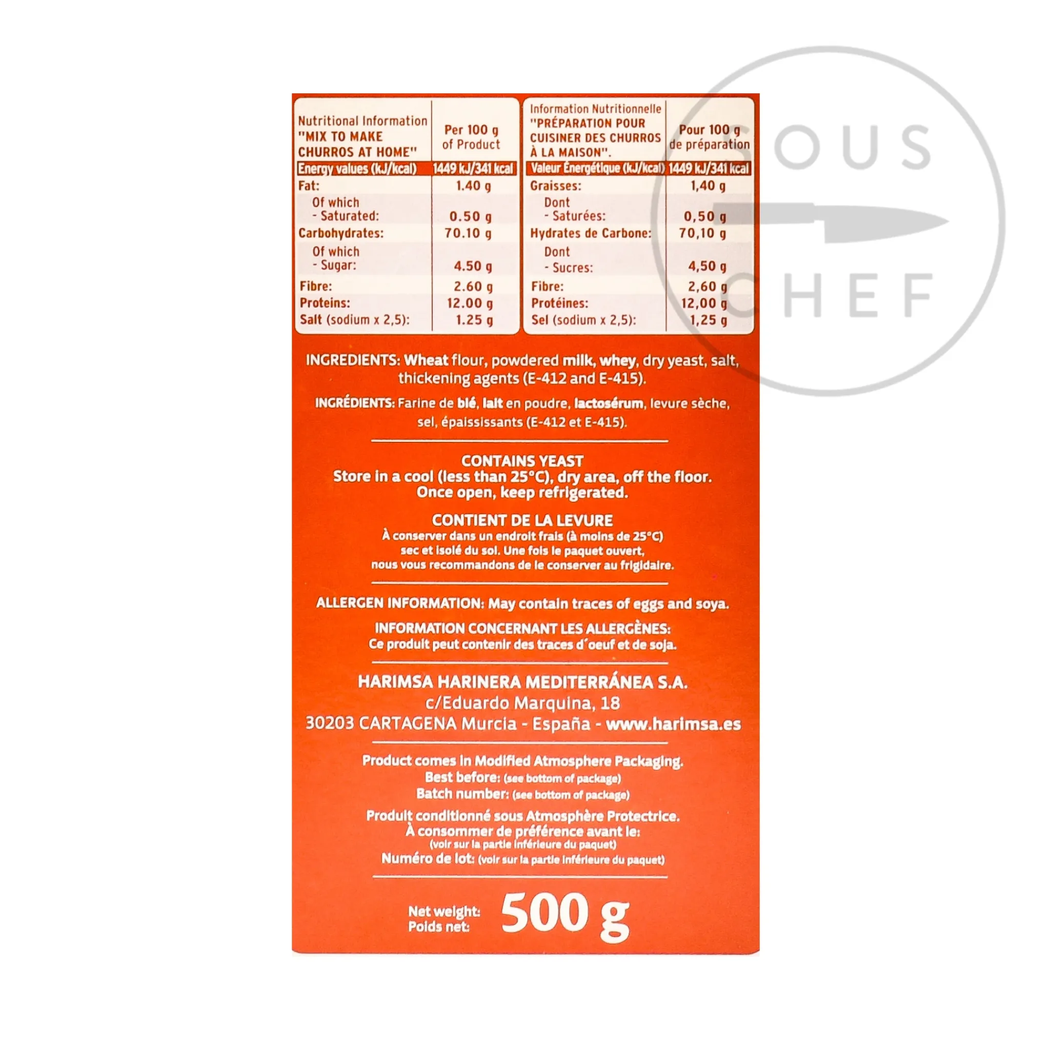 Sale Churro Mix for Spanish Doughnuts, 500g Ingredients Brands|Spanish Ingredients