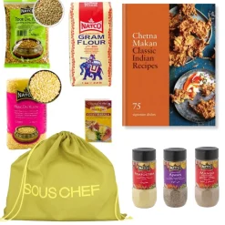Classic Indian Recipes Cookbook and Ingredients Set Indian Ingredients