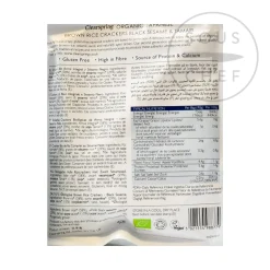 Clearance Organic Black Sesame Brown Rice Crackers, 40g Ingredients Brands|Japanese Ingredients