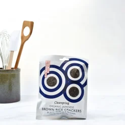 Clearance Organic Black Sesame Brown Rice Crackers, 40g Ingredients Brands|Japanese Ingredients