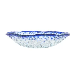 Outlet Cobalt Blue Rim Glass Bowl, 17.5cm Crockery & Dinnerware|Bowls