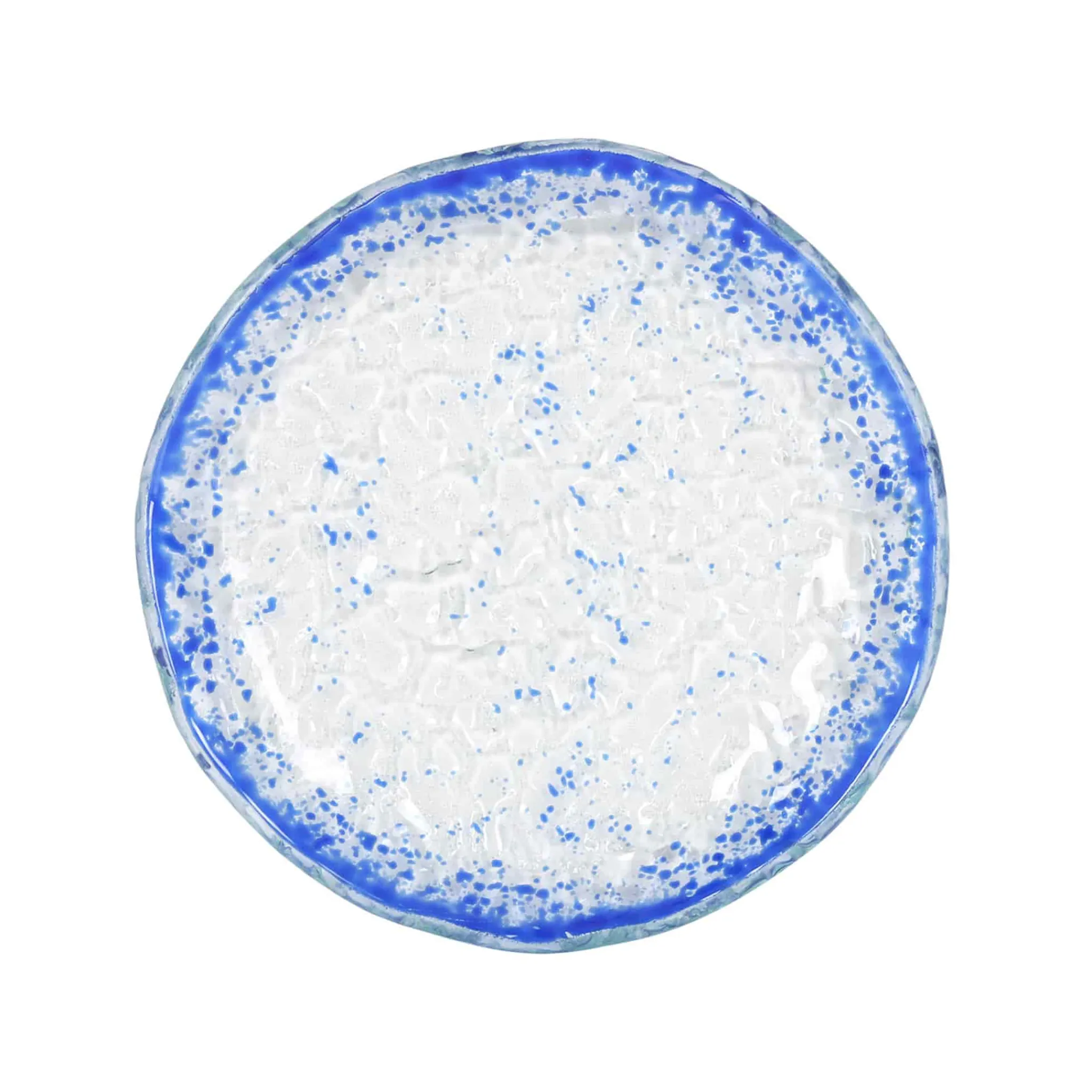 Hot Cobalt Blue Rim Glass Bread Plate, 14.5cm Tableware Brands|Plates