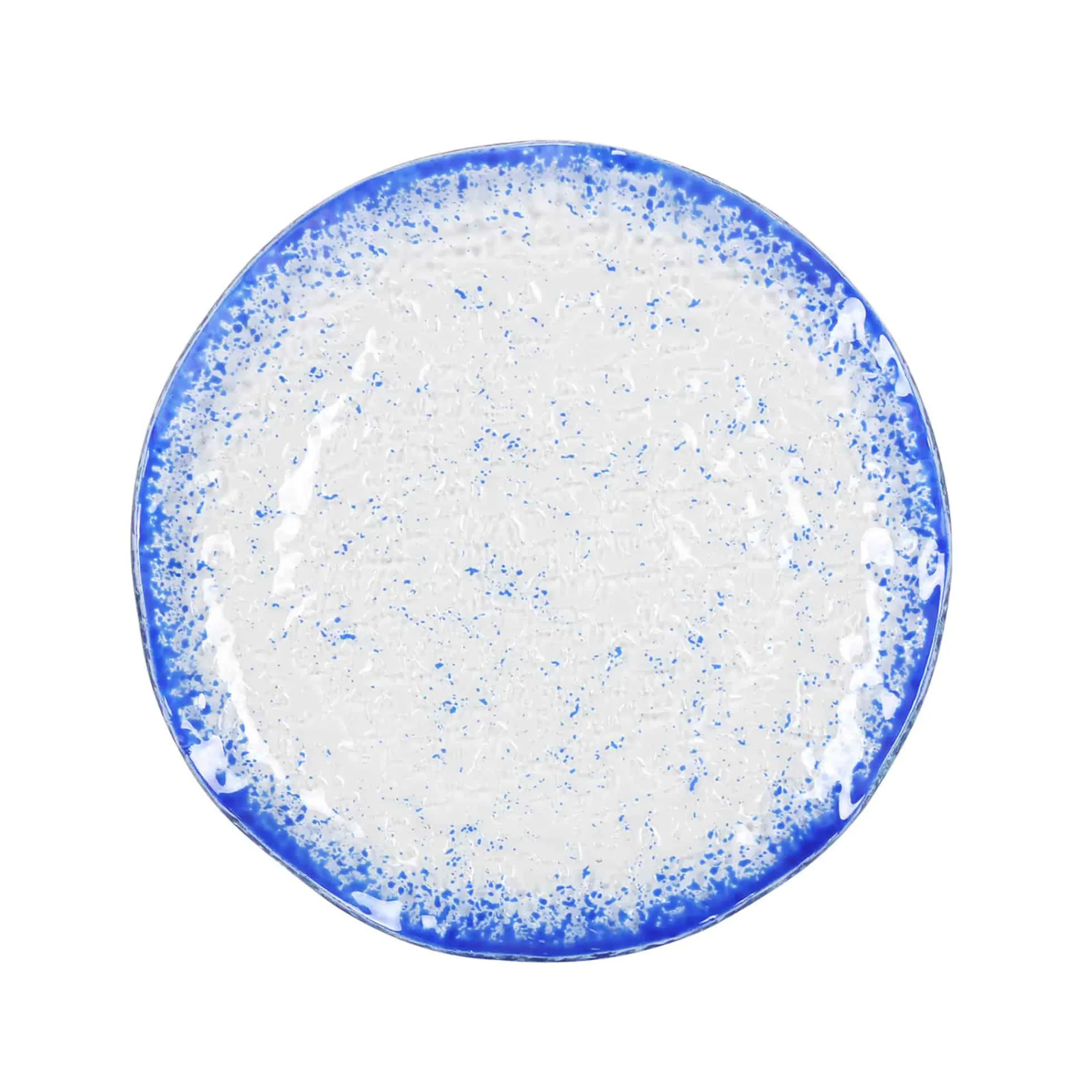 Best Cobalt Blue Rim Glass Dinner Plate, 24.5cm Tableware Brands|Plates