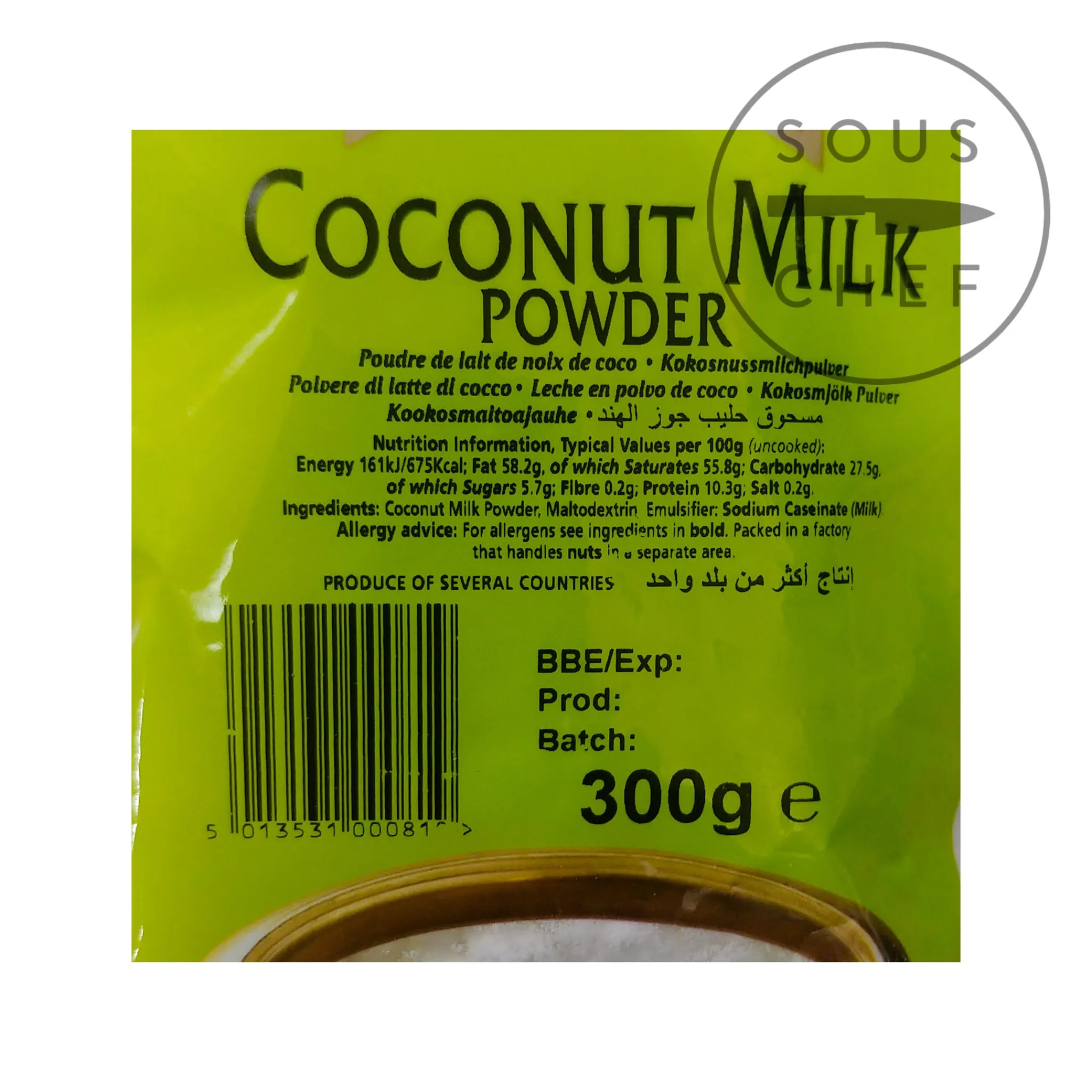 Hot Coconut Milk Powder, 300g Ingredients Brands|Indian Ingredients