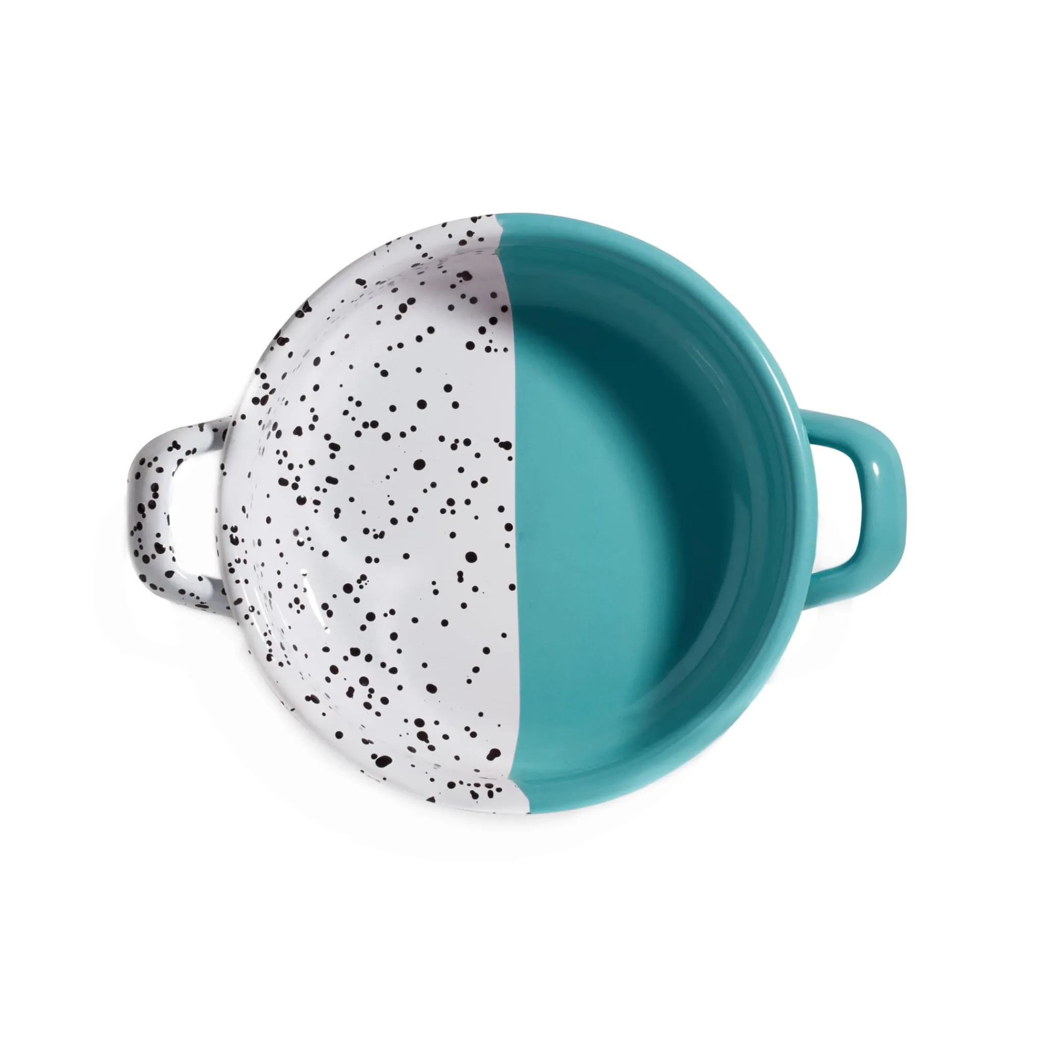 Sale Colour Pop Enamel Frying Pan and Serving Dish, Turquoise, 16cm Middle Eastern Ingredients|Serveware