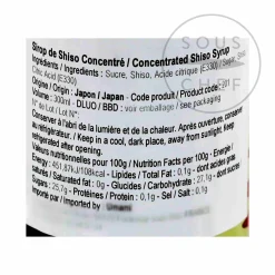 Outlet Concentrated Shiso Syrup, 300ml Ingredients Brands|Japanese Ingredients