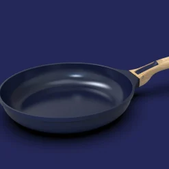 Hot Lightweight Non-Stick 3 Piece Cookware Set with Detachable Handles, Blue, BPA-Free Pots & Pans