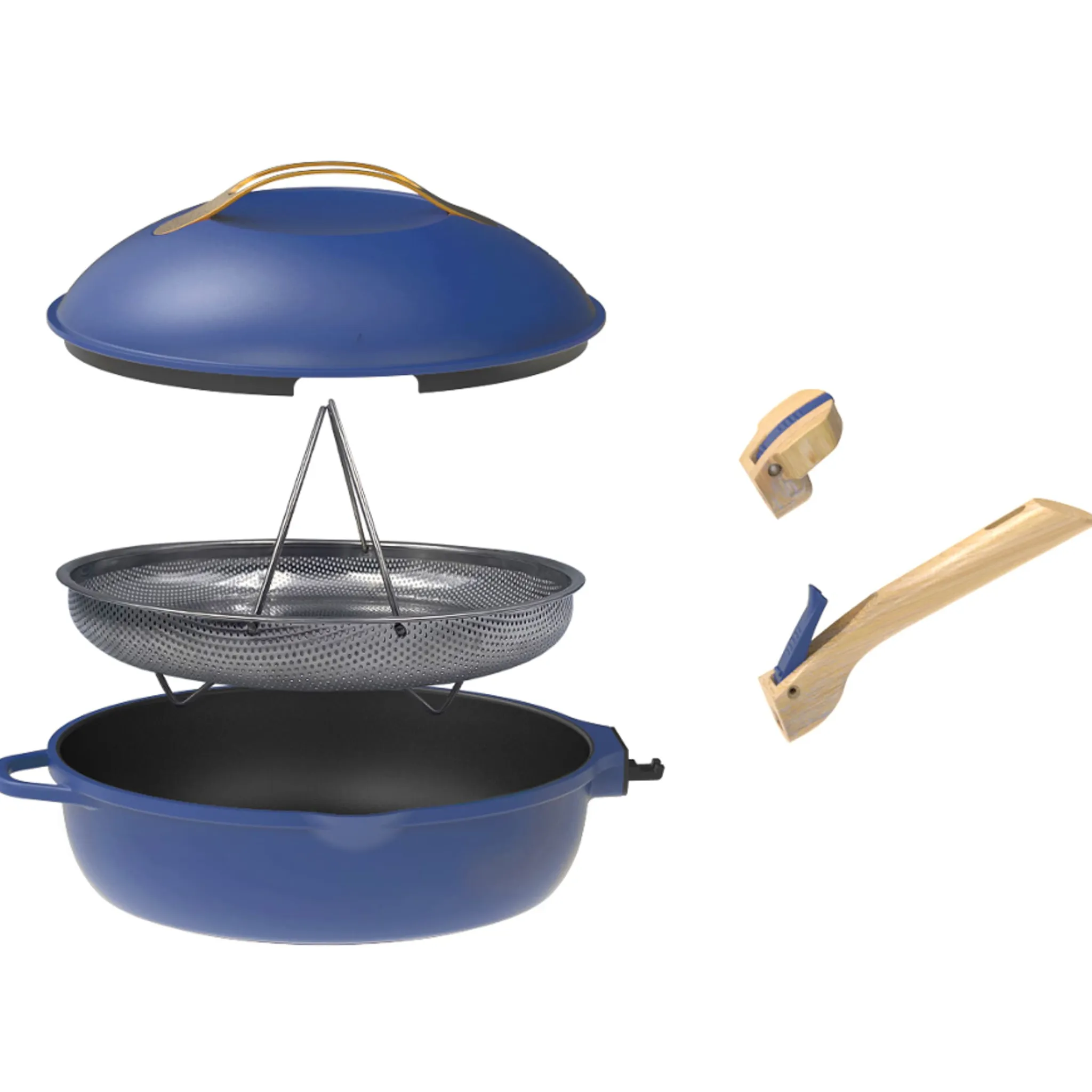 New Lightweight Non-Stick Blue Fabulous Pan, 28cm, BPA-Free Pots & Pans