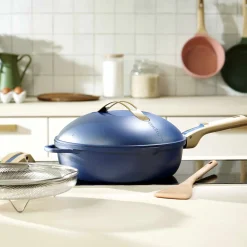 New Lightweight Non-Stick Blue Fabulous Pan, 28cm, BPA-Free Pots & Pans