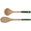 Outlet Wooden Spoon and Ladle Set, Green Kitchen Tools & Utensils|Baking Supplies & Equipment