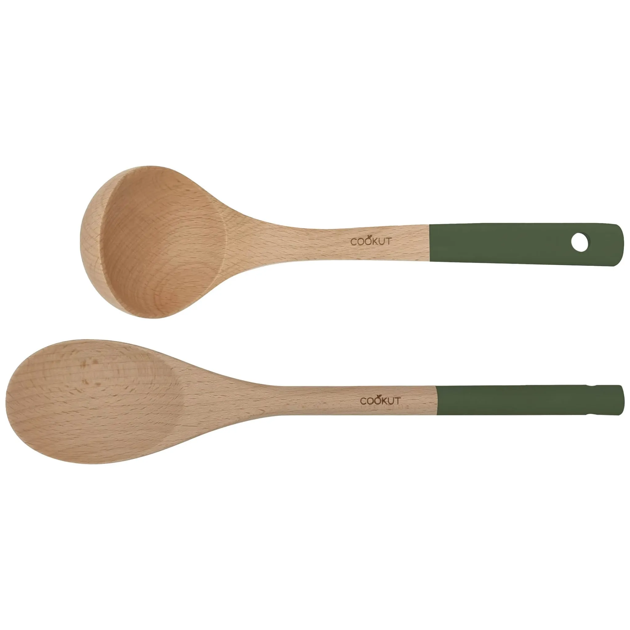 Outlet Wooden Spoon and Ladle Set, Green Kitchen Tools & Utensils|Baking Supplies & Equipment