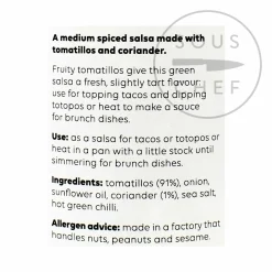 Tomatillo Salsa, 260g Mexican Ingredients|Sauces & Condiments