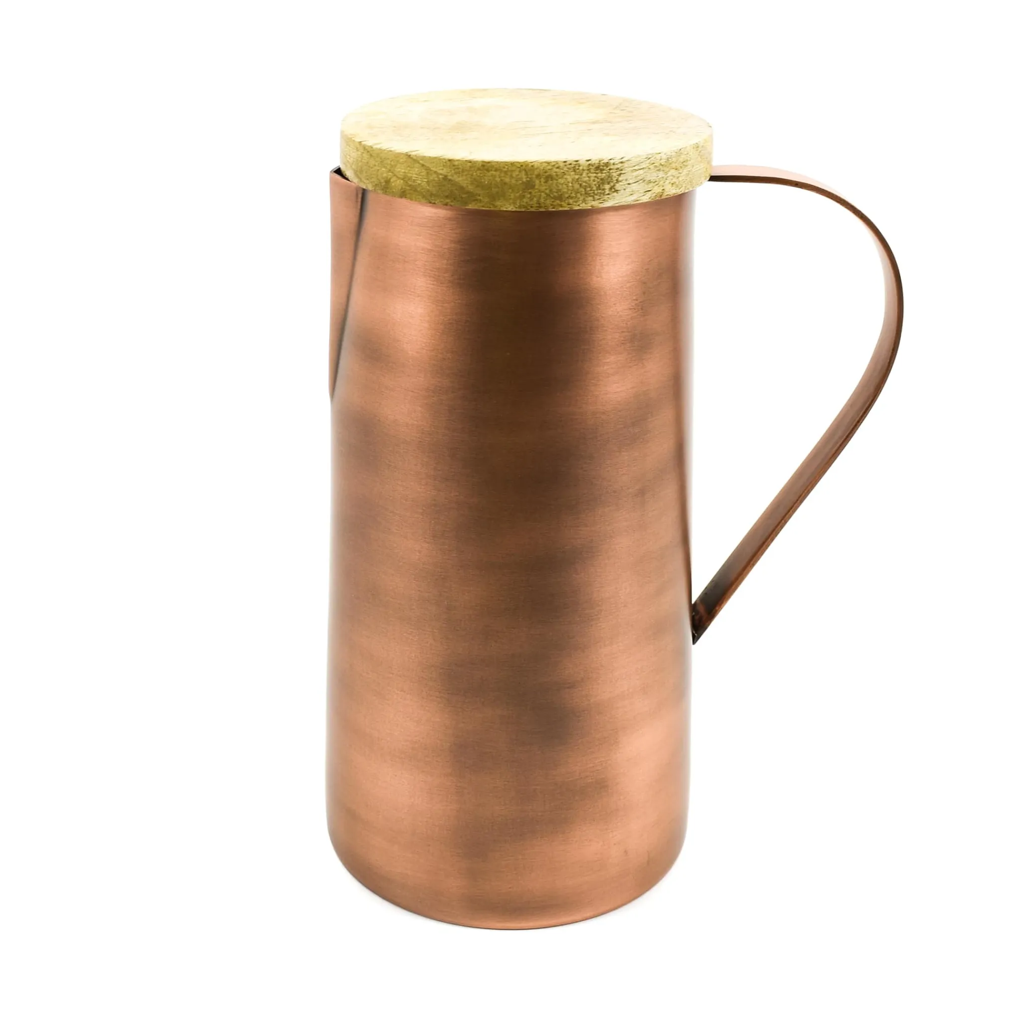 Online Copper & Mango Wood Water Jug, 1250ml Tableware Brands