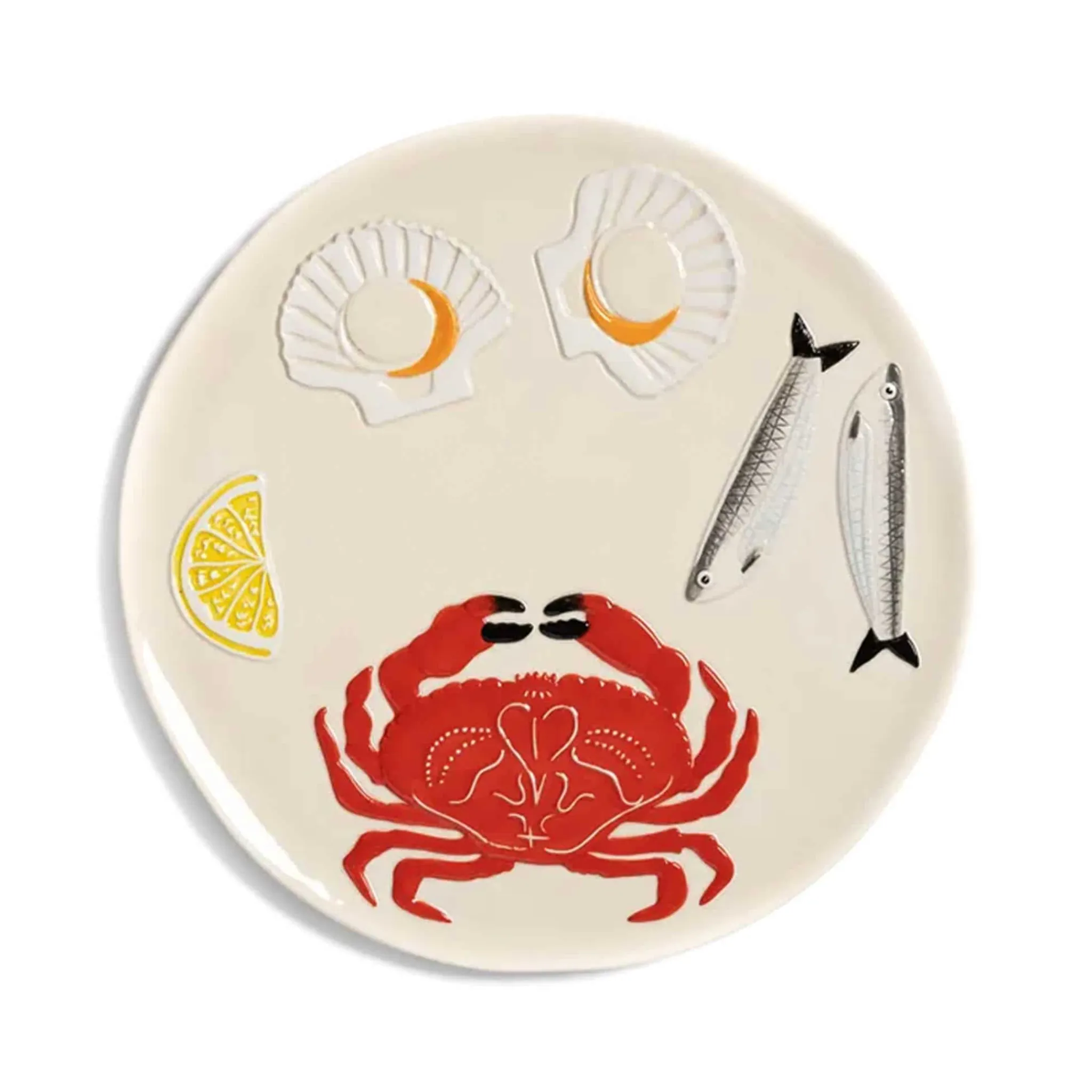 Sale Crab Ceramic Platter, 26.5cm Table Setting|Serveware