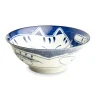 Dark Blue Lucky Cat Japanese Ramen Bowl, 21cm Japanese Ingredients|Crockery & Dinnerware