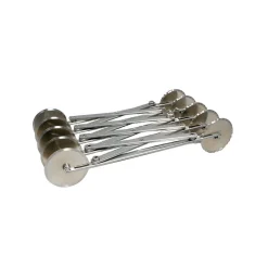 Extendable 5-Blade Pastry Roller - Smooth & Fluted French Ingredients|Kitchen Tools & Utensils