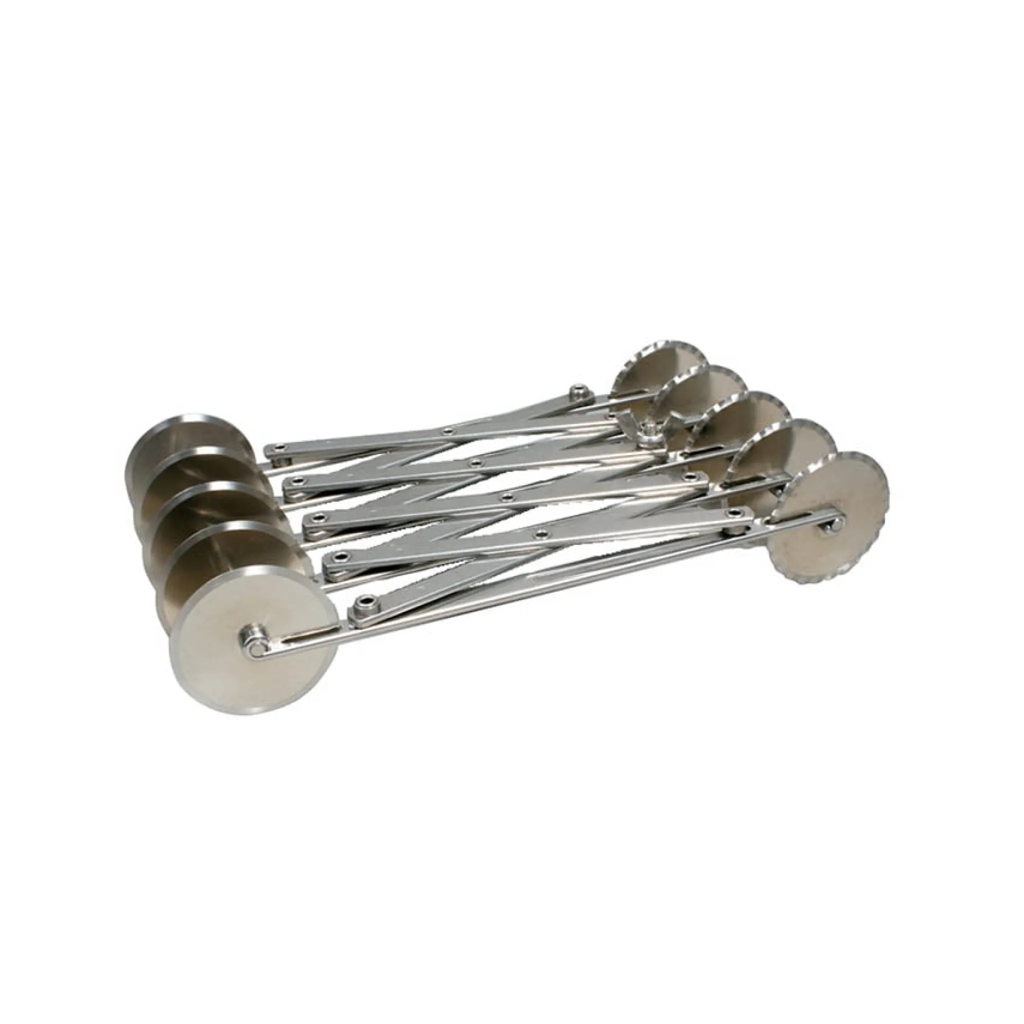 Extendable 5-Blade Pastry Roller - Smooth & Fluted French Ingredients|Kitchen Tools & Utensils
