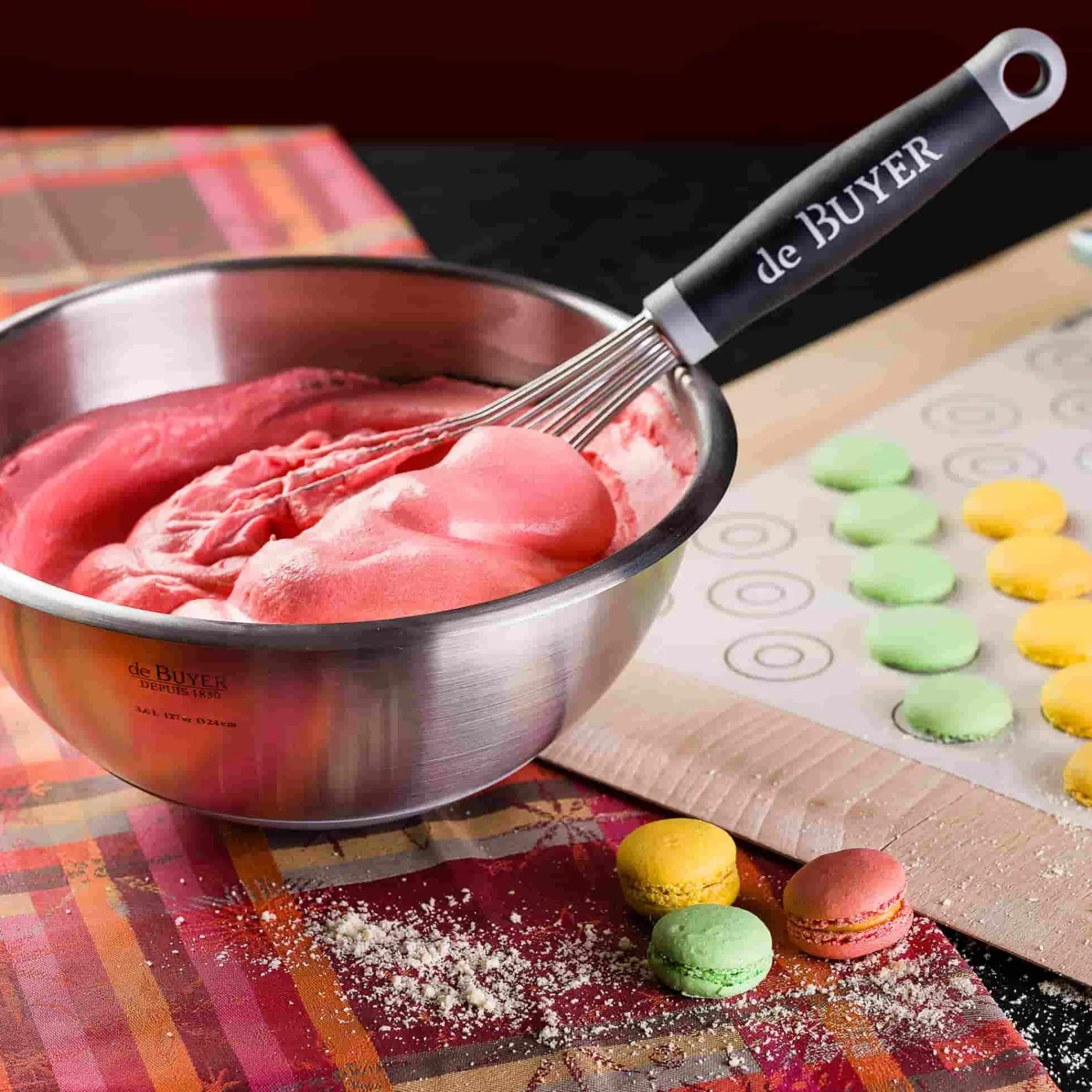 Best Hemisphere Mixing Bowl with Silicone Base, 30cm French Ingredients|Kitchen Tools & Utensils